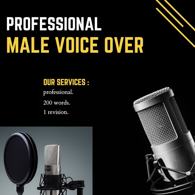 Bestseller - record a professional male voiceover for you