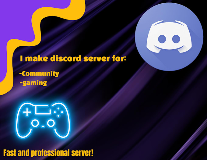 Gig Preview - Create your discord gaming and community server fast