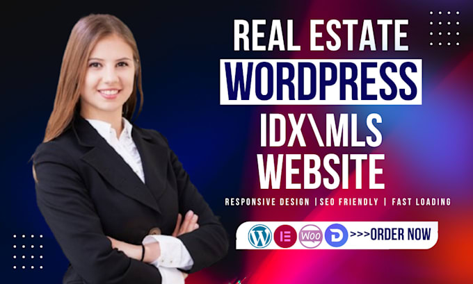 Gig Preview - Design real estate website in wordpress, real estate agent, idx website realtor