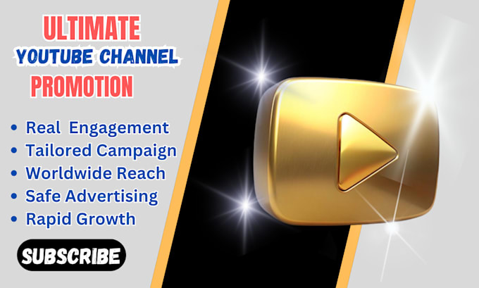 Gig Preview - Do super fast organic youtube channel promotion for monetization