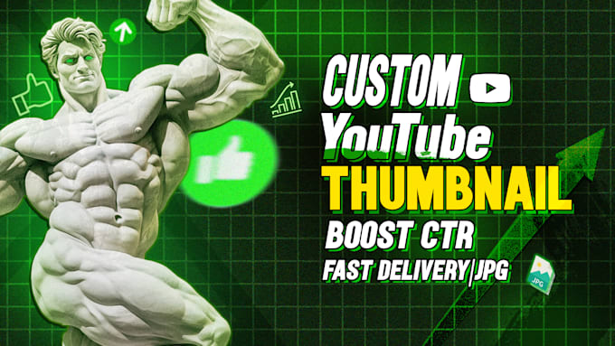 Gig Preview - Create eye catching youtube thumbnails boost clicks and views fast