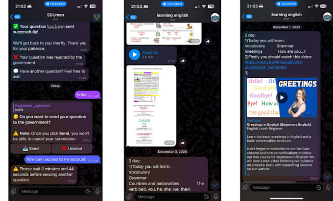 Gig Preview - Create a bot for telegram and whatsapp using python