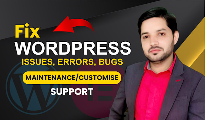 Gig Preview - Professional website help, fix errors, speed optimization, urgent support 24h7