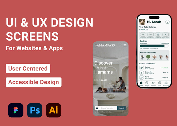 Bestseller - design user friendly screens for websites and apps