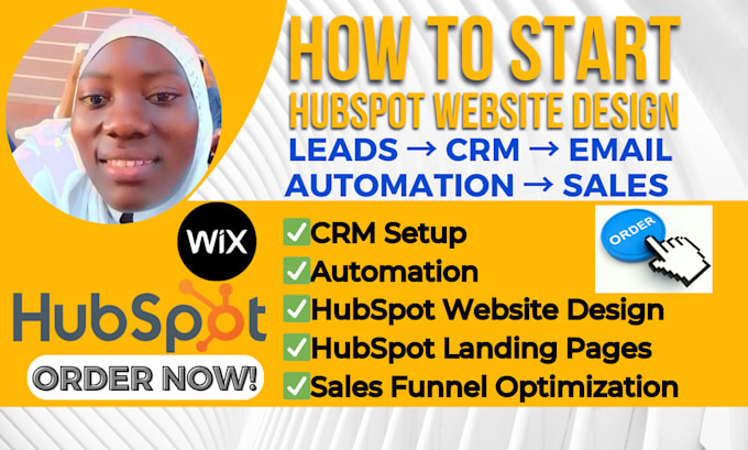 Gig Preview - Design hubspot website, hubspot landing page, hubspot sales funnel, hubspot crm