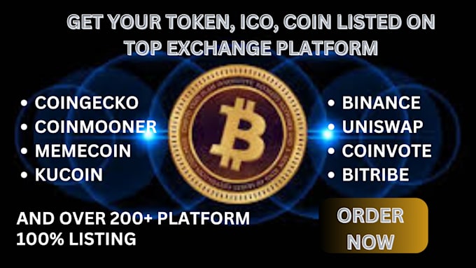 Gig Preview - Do instant coin listing,token listing,ico listing on coinmarketcap and coingecko