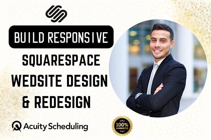 Gig Preview - Design, redesign squarespace website or build squarespace website development