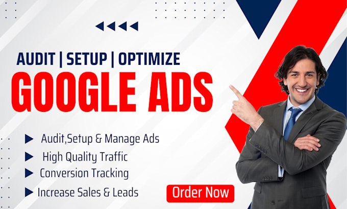 Gig Preview - Setup, audit and optimization google PPC ads adwords search campaign tracking