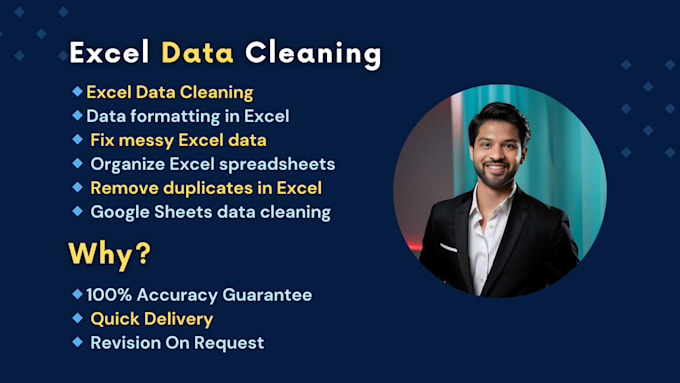 Bestseller - do excel data cleaning, organizing, analysis, and visualize for clear insights