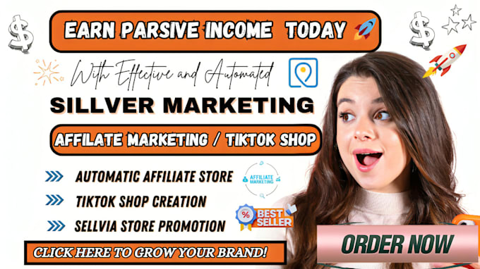 Gig Preview - Build promote autopilot amazon affiliate website sellvia marketing tiktok shop