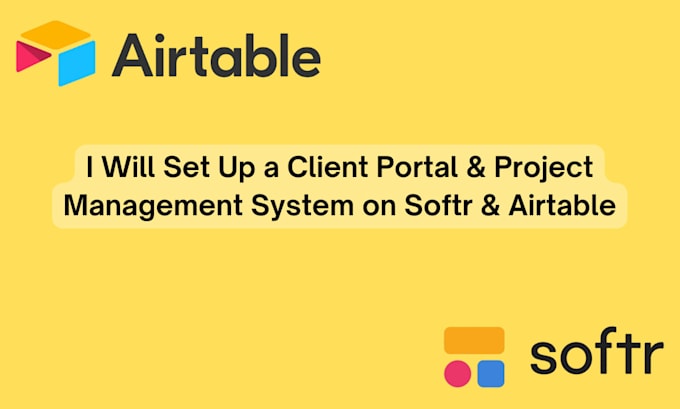 Gig Preview - Setup airtable softr client portal project management