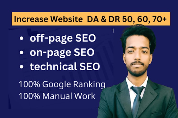 Gig Preview - Do manual link building  off page SEO to improve your da DR