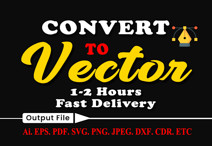 Gig Preview - Redraw vector tracing  image to vector cleanup logo