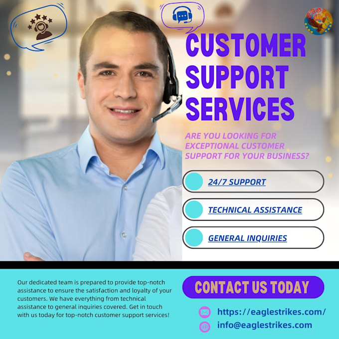 Gig Preview - Be giving professional customer service virtual assistant for your business