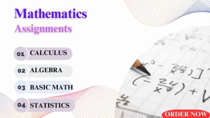 Gig Preview - Help in mathematics task