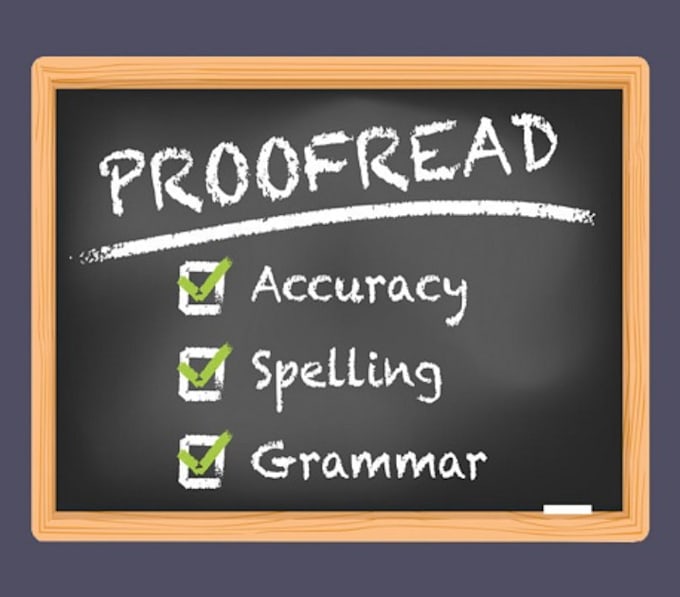 Gig Preview - Proofread and edit your document