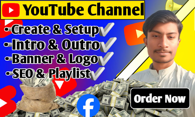 Bestseller - create and setup a youtube channel with intro and outro