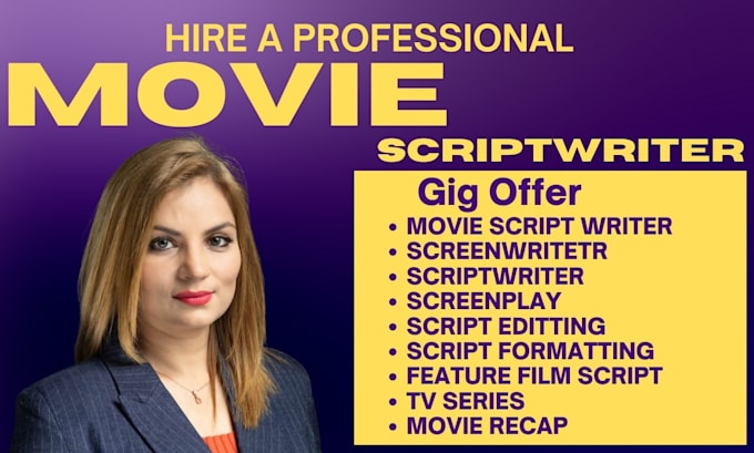 Bestseller - do movie scriptwriting, screenplay, screenwriting, script writing, movie script