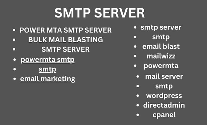 Gig Preview - Build your own SMTP server for bulk mail blasting for unlimited mails blasting