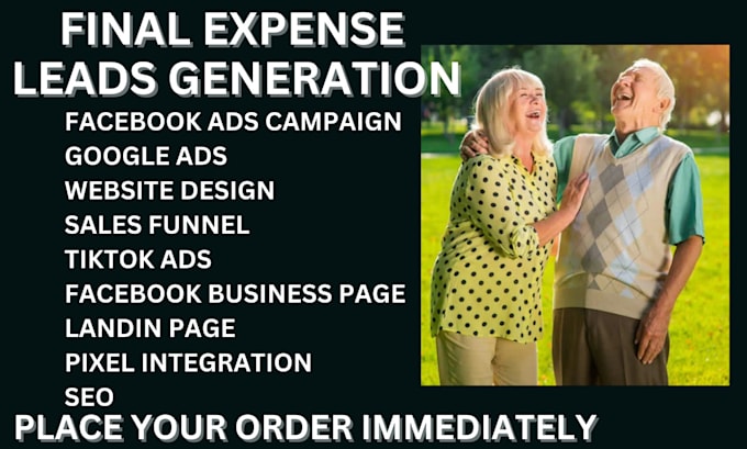 Gig Preview - Final expense leads burial insurance leads senior citizen facebook ad google ads