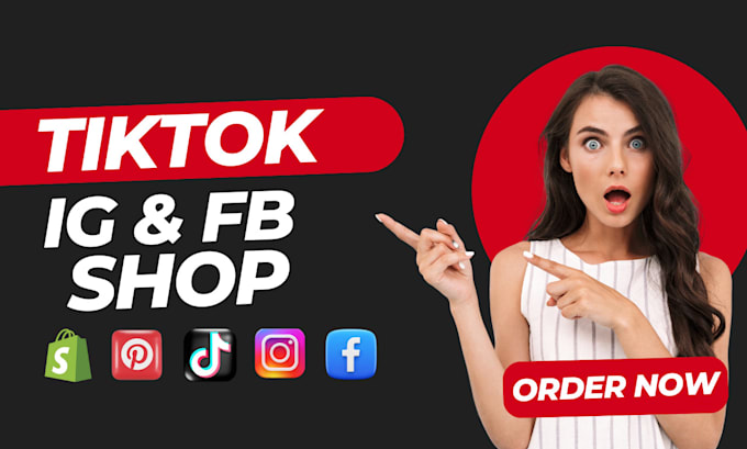 Gig Preview - Increase shopify store sales with tiktok shop, or instagram, facebook marketing