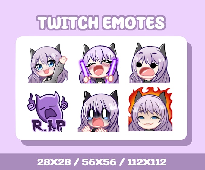 Bestseller - design emotes for your stream static or animated