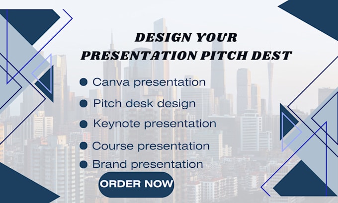 Gig Preview - Create custom pitch decks and business presentations in canva