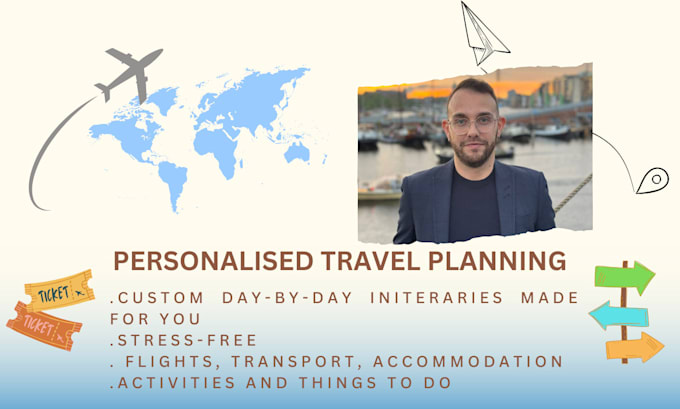 Gig Preview - Create and plan your personalized travel itinerary