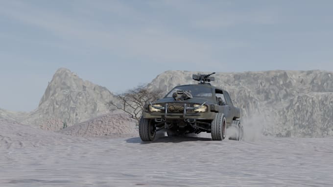 Gig Preview - Design custom and fantastic 3d vehicles for animations and games detailed 3dd