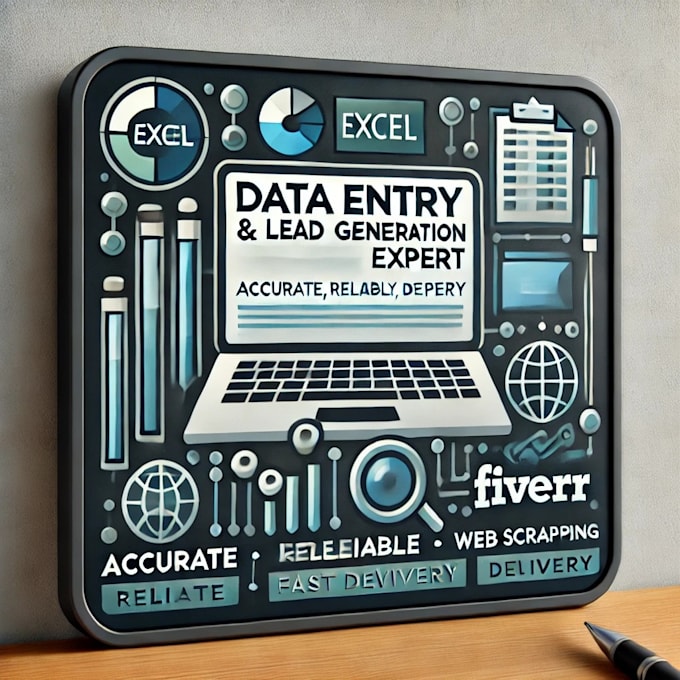 Gig Preview - Accurate data entry lead generation expert excel, CRM data mining