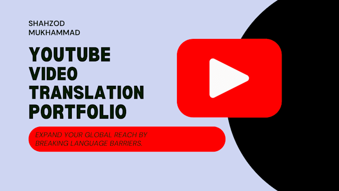 Bestseller - translate youtube video subtitles into french and russian