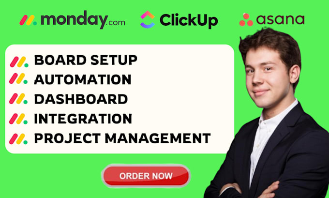 Gig Preview - Be your monday expert for monday CRM clickup asana and monday automation