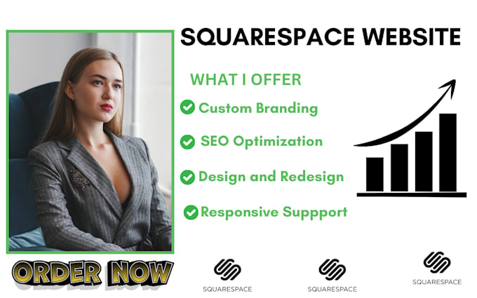 Gig Preview - Build a squarespace design and redesign squarespace website development