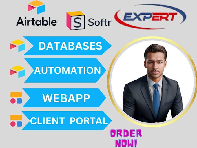 Gig Preview - Setup airtable airtable database airtable automation softr webapp, client portal