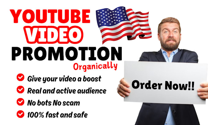 Bestseller - do USA youtube promotion, USA channel promotion to active audience