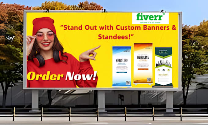 Gig Preview - Design billboard , retractable banner , roll up banner  and all signage design