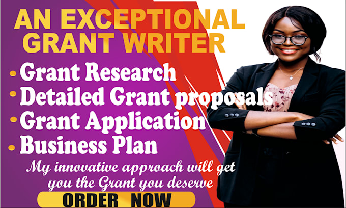 Gig Preview - Research grants, grant proposal, grant application, business plan, grant writing