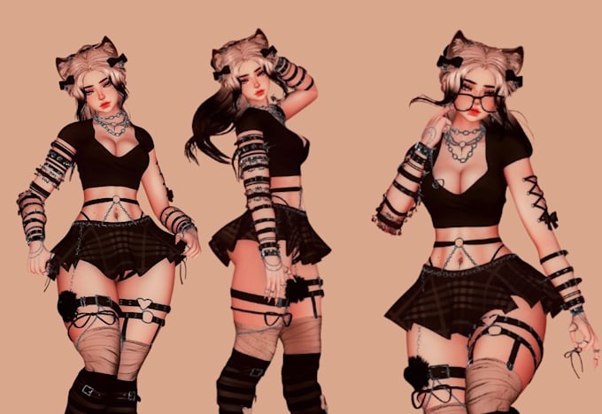 Bestseller - custom vrchat avatar furry nsfw avatar outfit vrchat booth vrchat avi in unity