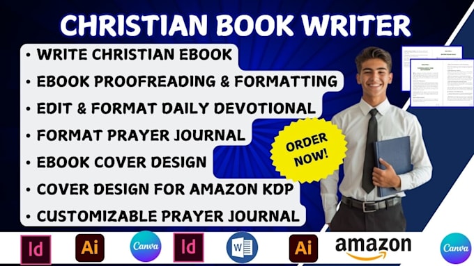 Gig Preview - Write, edit, format, design christian ebook, daily devotionals, prayer journal