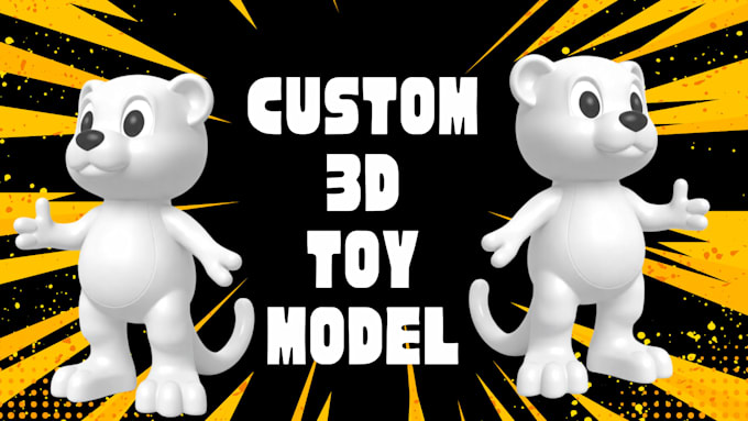 Gig Preview - Create custom 3d character model, 3d toy, 3d action figure 3d model for printing