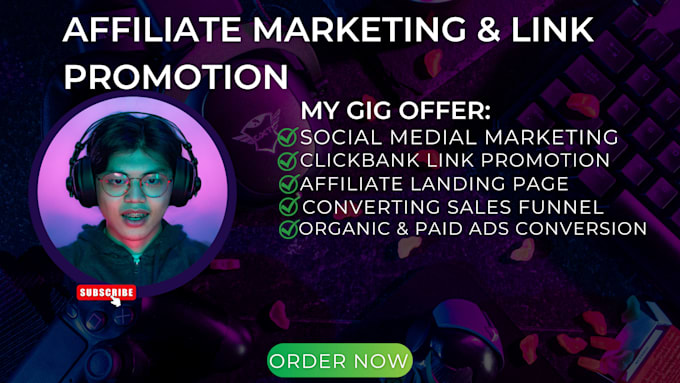 Gig Preview - Do affiliate link promotion crypto link promotion clickbank