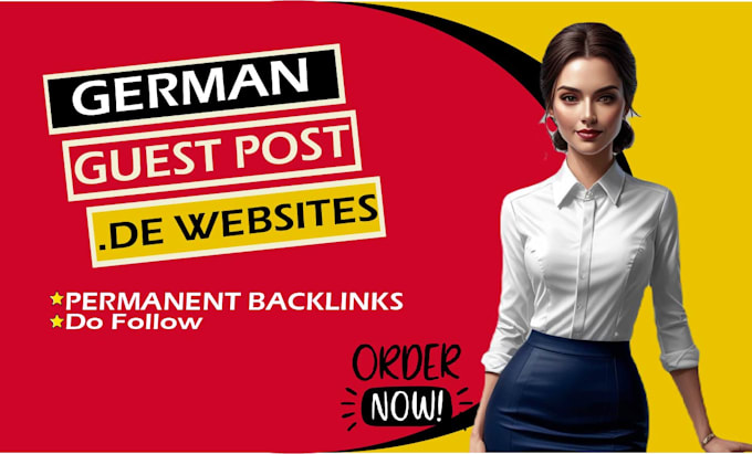 Gig Preview - Do german guest posting on high da sites for SEO backlinks and traffic