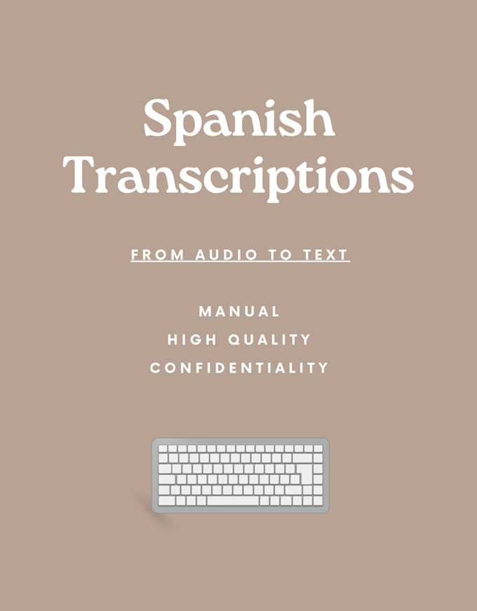 Bestseller - do spanish transcription of any audio file or video