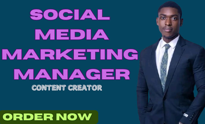 Gig Preview - Be your social media marketing manager and content creator for all social medias