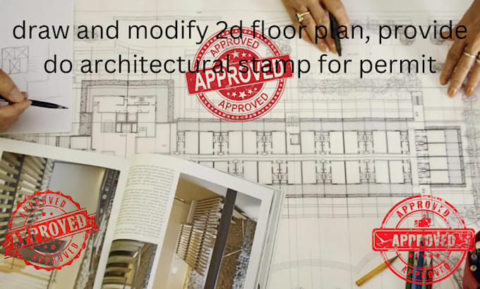 Gig Preview - Draw and modify 2d floor plan, provide do architectural stamp for permit