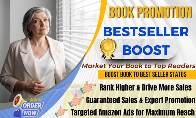 Gig Preview - Promote and market your book and ebook with guaranteed sales, top10 bestseller