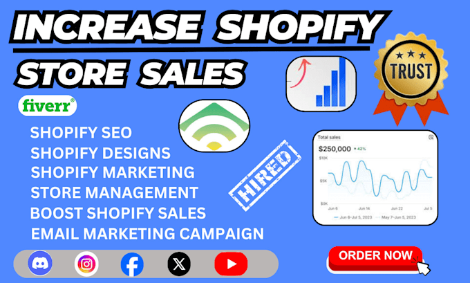 Gig Preview - Boost your shopify sales shopify marketing email marketing flows in klaviyo