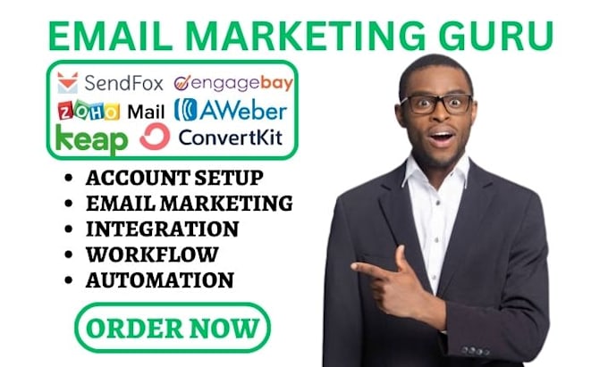 Gig Preview - Setup fluent crm sendfox moosend engagebay aweber convertkit brevo automation va