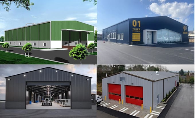 Bestseller - design and model 3d warehouse, factory, industrial buildings