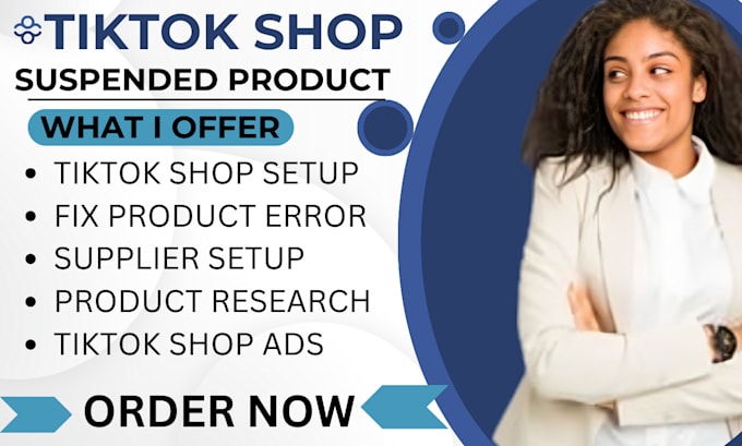 Gig Preview - Setup tiktok shop product listing product research suspended product for tiktok